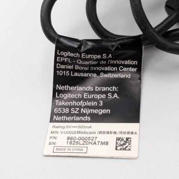 Logitech Webcam M/N V-U0028, P/N 860-000527 - Picture 5 of 6